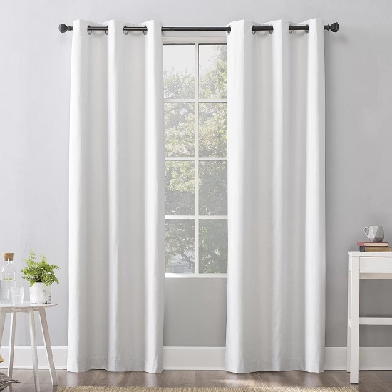 White Bedroom Curtain Design