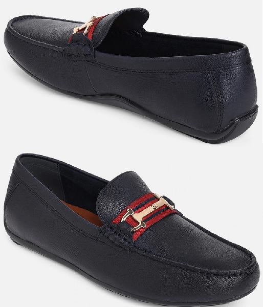 Aldo Blue Leather Loafers