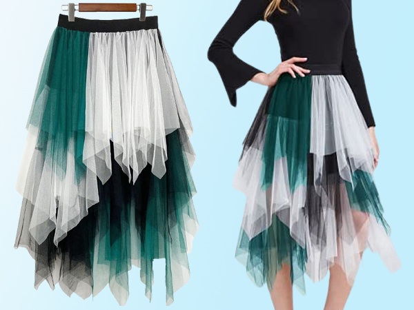 Asymmetrical Designer Skirt 8