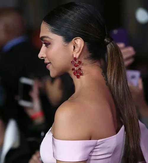 Messy Ponytail Hairstyle for medium to long hair  inspired by deepika  padukone  YouTube