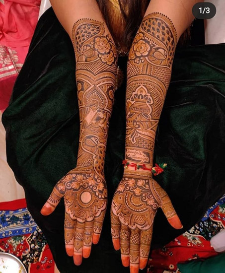 100+ Bridal Mehndi Design (2023) Full Hands - TailoringinHindi