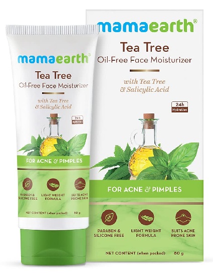 Mamaearth Tea Tree Oil-Free Moisturizer For Face For Oily Skin
