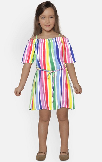 Multi Colour Striped Dress