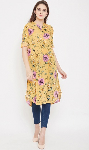 Printed Long Tunic for Jeans