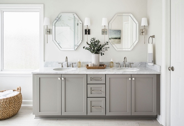Grey Vanity Bathroom Design