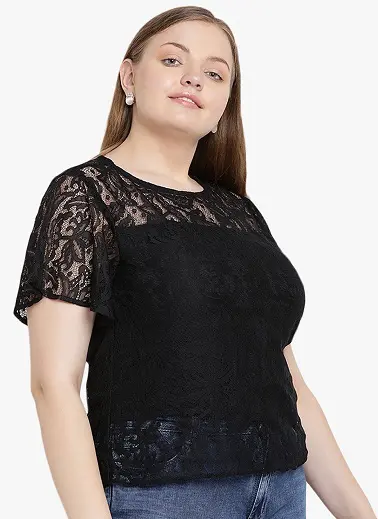 Lace Top Blouse Shirt Black and White Lace Sheer Top Sleeveless Body Fitting Lace Women/'s Top Lace Blouse For Wedding Party
