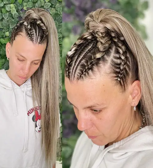 Sport Hairstyles  3 french braids ponytail  YouTube