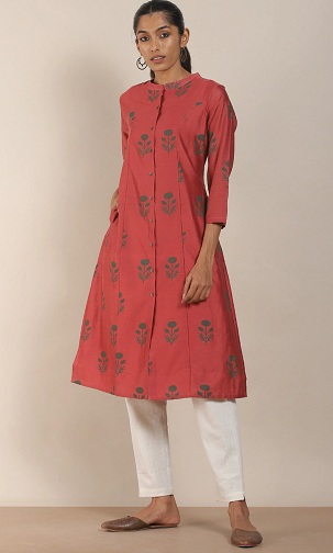 women black rayon printed new design short dress anarkali kurta for girls|| gown  kurti for