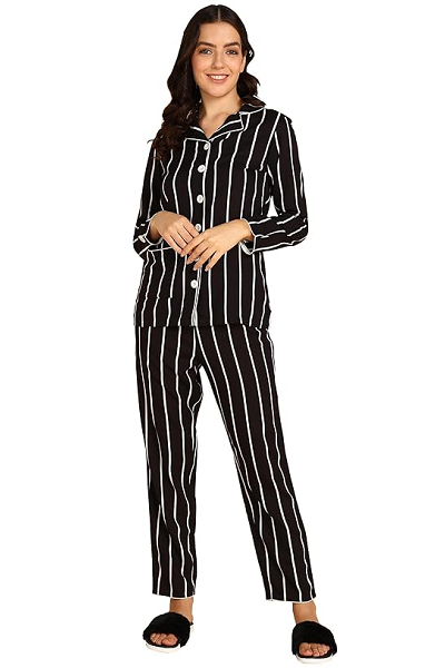 High Quality Soft Striped Pajamas For Women