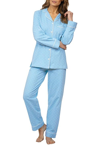 Jersey Fabricated Pajama Set