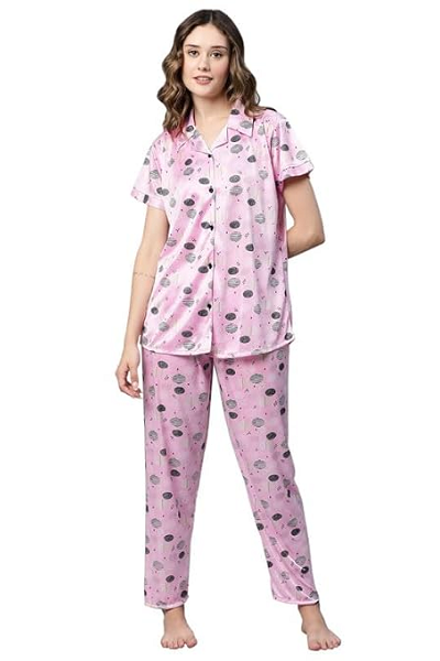 Satin Sleepwear Pajamas For Women