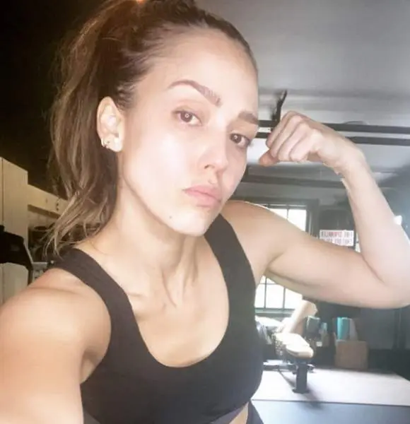 If This Is Jessica Albas Workout Do I Really Need to Step Up My Style at  the Gym  Glamour