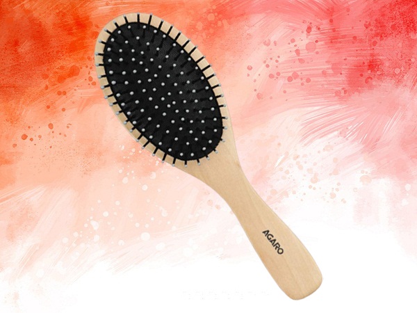 AGARO Wooden Broad Oval Hair Brush