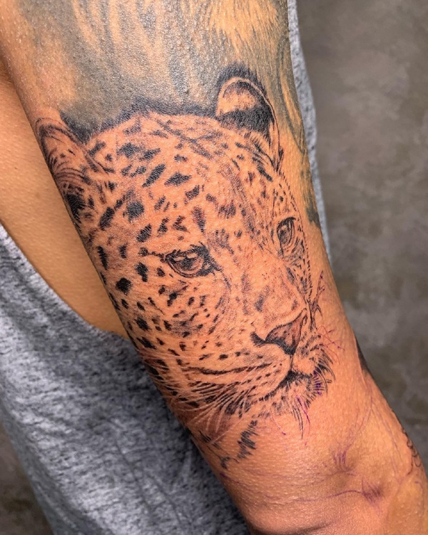 African Tiger Tattoo Sleeve