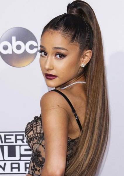 Ariana Grande’s Sleek Braided Ponytail