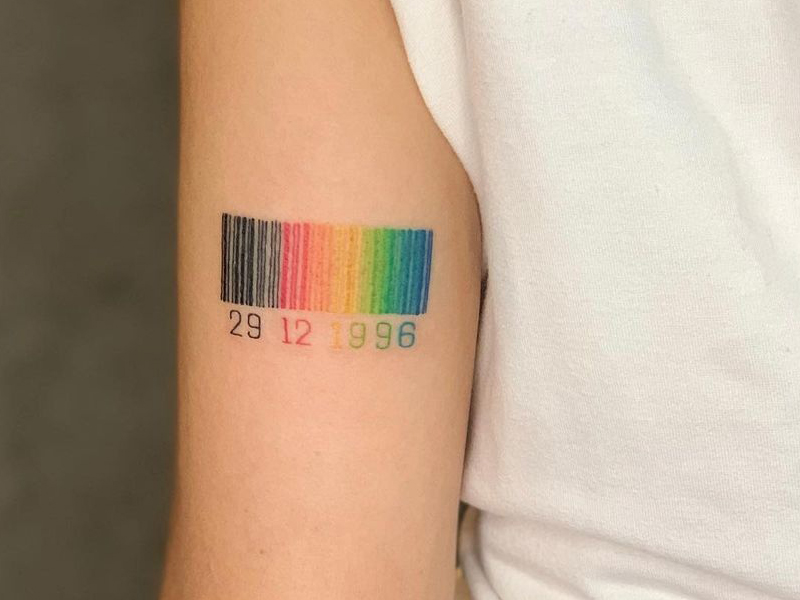 Anti-Establishment Scanner Tattoos : temporary barcode tattoo