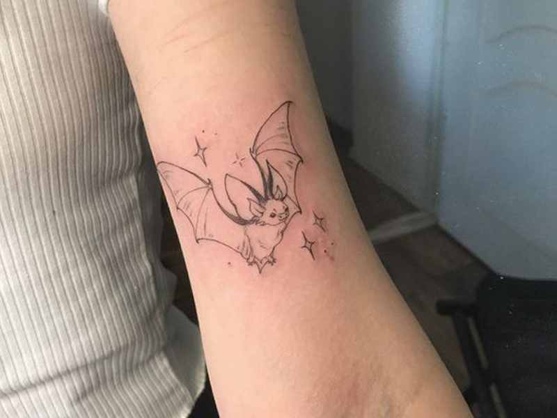 Cute bat tattoo ideas