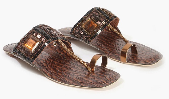 Catwalk Flat Embellished Sandals