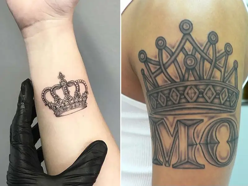 15+ Unique Crown Tattoo Designs to Embrace Royalty