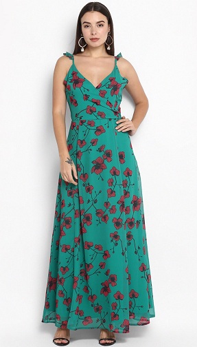 Floral Party Wear Gown Dress