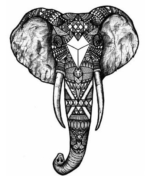Geometric African Tattoo