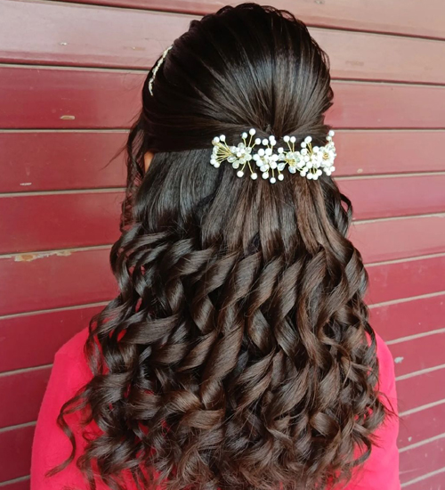 Indian Reception Hairstyles 5
