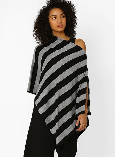 Kaftan Style Poncho Top for Winter