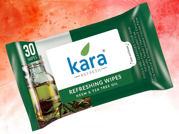 Kara Refreshing Facial Wipes With Neem And Tea Tree Oil