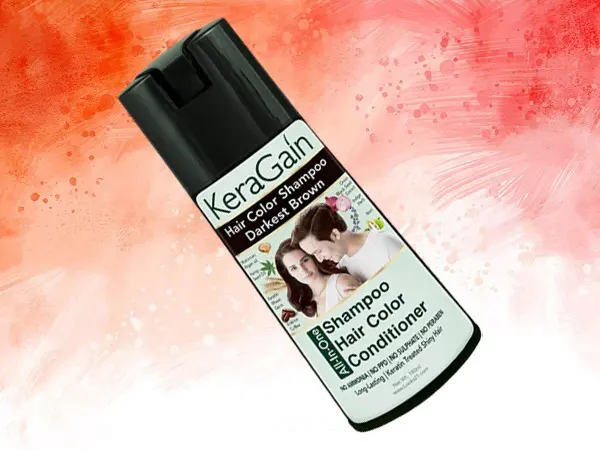 Keragain Hair Color Shampoo  Hair Serum Combo Free 2 Gloves