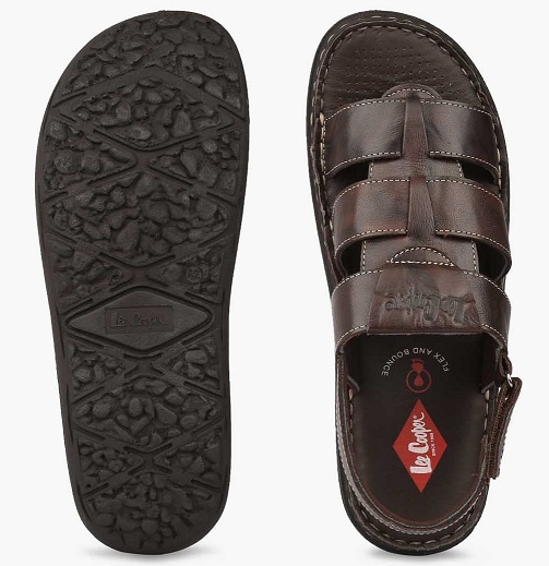 Lee Cooper Men’s Leather Strappy Sandals