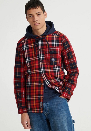 Superdry Hooded Casual Shirts