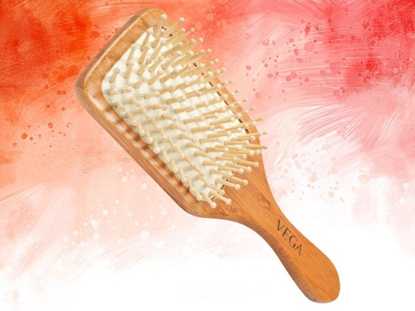 VEGA Wooden Bristle Paddle Brush