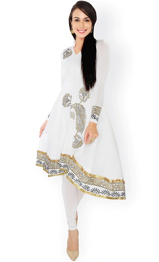 Buy Mint Green White Striped Women Flared Kurta Cotton for Best Price  Reviews Free Shipping