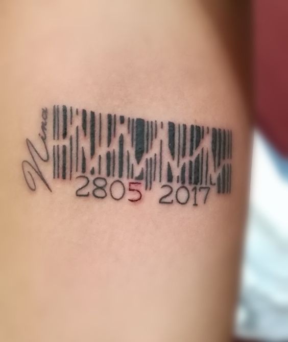 Barcode Number Tattoos By Scott Blake, 42% OFF