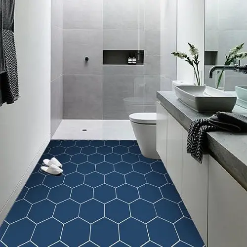 15 Latest Bathroom Floor Tiles Designs, Vinyl Wall Tiles For Bathroom
