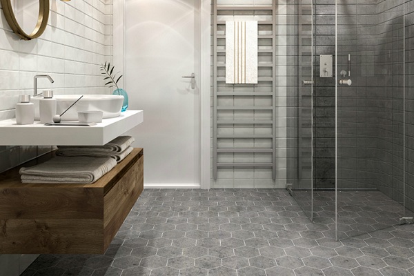 Contemporary Bathroom Floor Tile