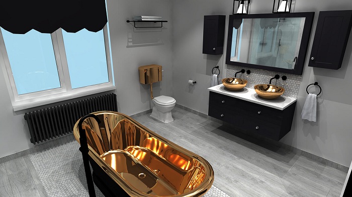 Copper Bathroom Suite Design