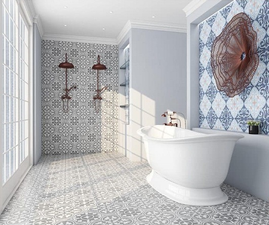 Spanish Style Bathroom Floor Tiles