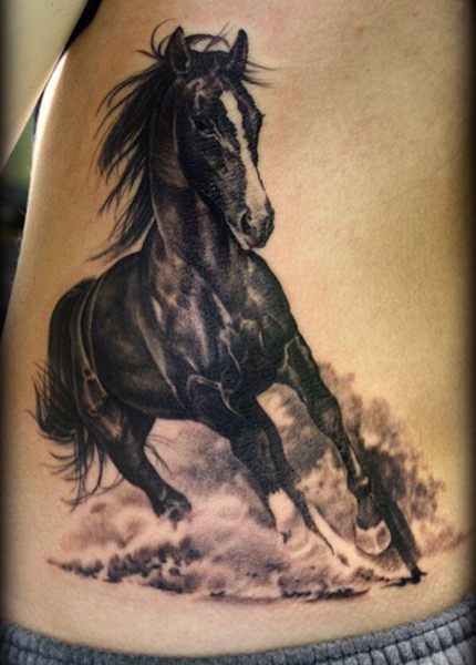 Horse Racing Tattoos Designs
