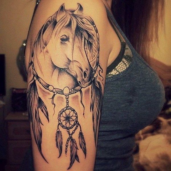 Horse Tattoo On The Shoulder