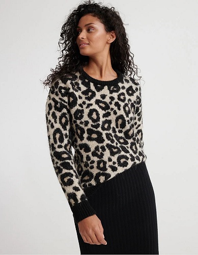 Superdry Leopard Print Sweatshirt For Women