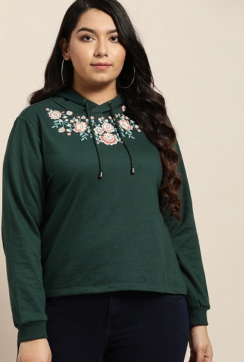 Women’s Plus Size Floral-Print Sweatshirts