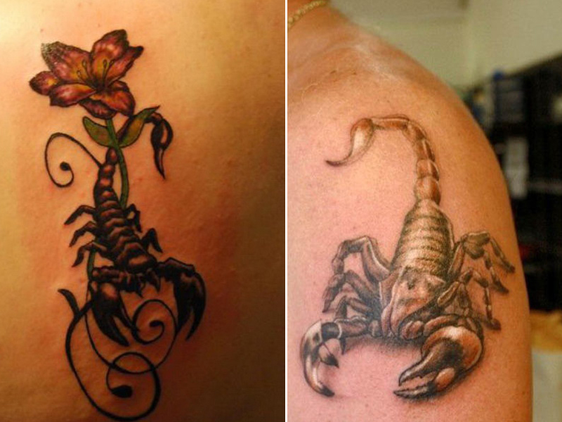 Cool scorpion tattoo designs