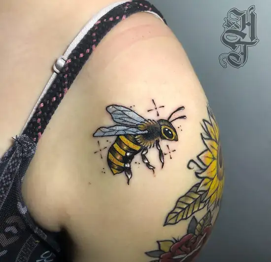 Bee tattoo by Charley Gerardin  Post 27753