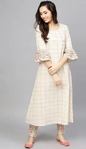 Women's indian/ pakistani a line kurti size small, embroidered, sleeveless  | eBay