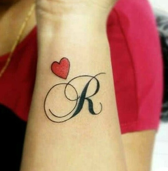 Initial R Tattoo Designs