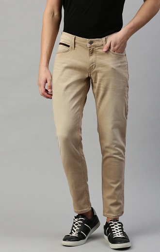 Khaki Lee Tapered Jeans