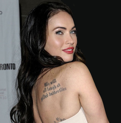 Female Celebrity Tattoos: 30 Tattoos of 16 Celebrities