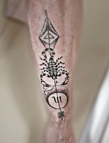 Scorpio Zodiac Tattoo Design