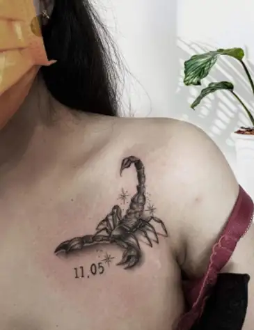 Forearm Scorpion tattoo women at theYoucom